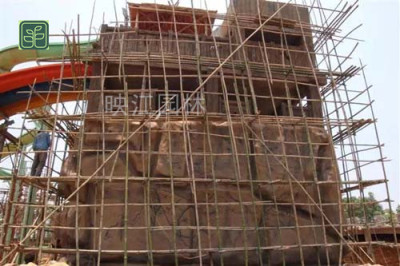 后城镇山水假山设计施工
