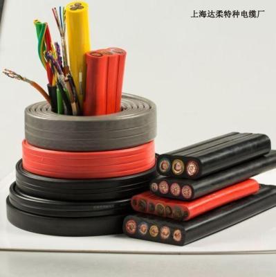 卷筒扁形电缆抗拉耐磨耐拖拽