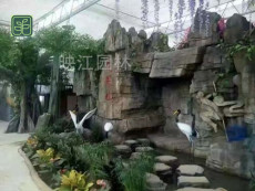 海宁市斧劈石假山专业师傅施工