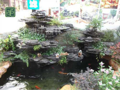 湖里区流水假山设计施工