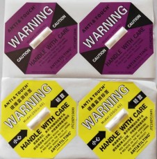 大连ANTI&TILTING人字型防倾倒警示标贴厂家直销