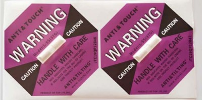 滨州ANTI&TILTING人字型防倾倒警示标贴整盒包邮