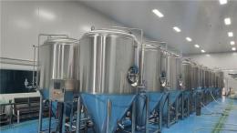 内蒙古啤酒厂年产2万吨自动化精酿啤酒设备