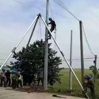 线缆杆塔立杆机 起重立杆器 三角型抱杆