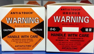 山东ANTI&TILTING人字型防倾倒警示标贴工厂