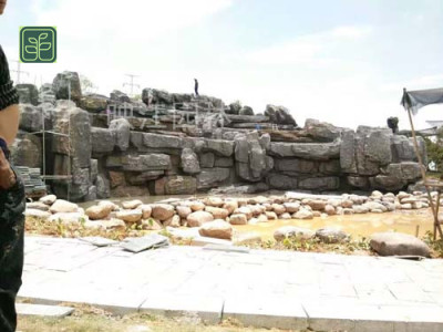 绵阳市千层石假山专业师傅施工