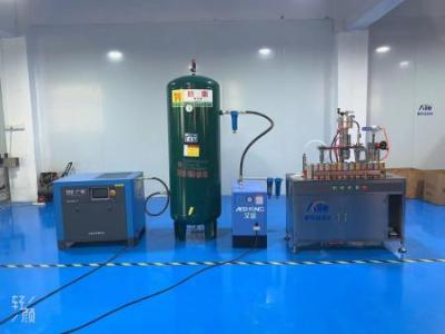 半自动三合一手喷漆灌装机液体气体封口