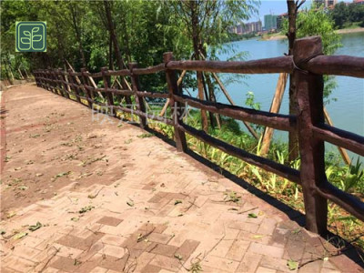 良庆区景区仿木栏杆专业师傅施工