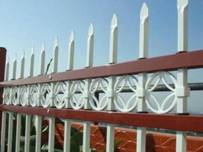 重庆锌钢围墙防护栏 喷塑锌钢护栏 铁艺栏杆