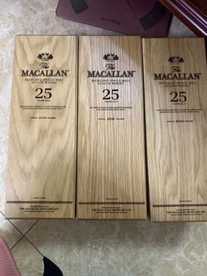 嘉定区附近25年麦卡伦酒瓶回收公司