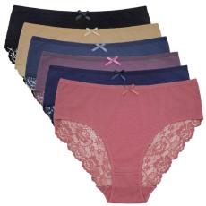 外贸镂空性感三角裤纯色舒适女式大码妈咪裤