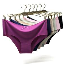 厂家外贸货源无痕冰丝纯色女士内裤