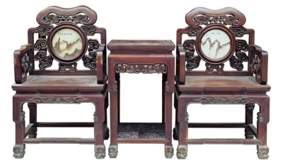 上海老红木摆件收购 老红木圆桌收购 家具