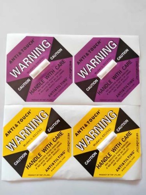 漳州ANTI&TILTING人字型防倾倒警示标贴厂家直销