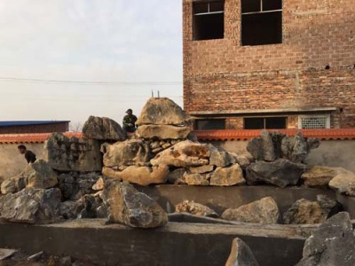 东莞港山水假山施工方案