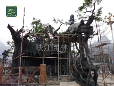 理县假山瀑布流水专业施工团队