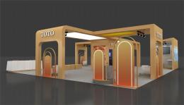 武汉国际环保产业博览会36平木结构特装搭建