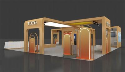 武汉国际环保产业博览会36平木结构特装搭建