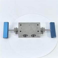 不锈钢超高压双控手动针阀一进两出三通型