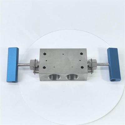 不锈钢超高压双控手动针阀一进两出三通型