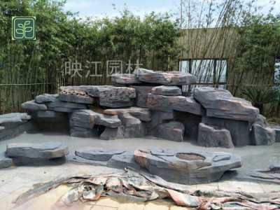 南山区灵璧石假山专业师傅施工
