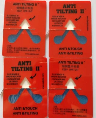 三亚ANTI&TILTING人字型防倾倒警示标贴稳定性好