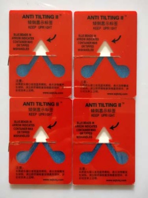 萍乡ANTI&TILTING人字型防倾倒警示标贴批量购入