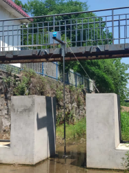 小流域卡口站泥沙流监测系统 超声波