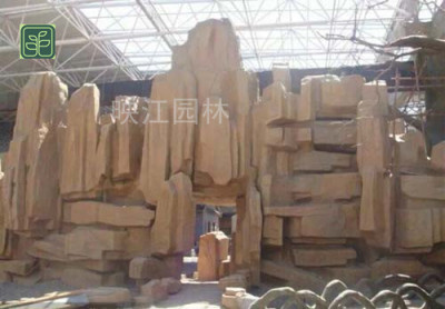 新余流水假山施工方案