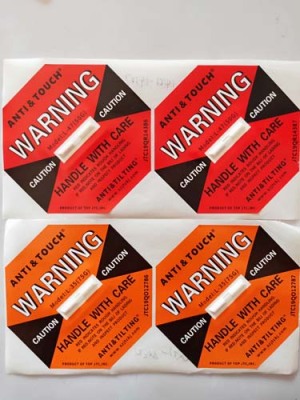 廊坊ANTI&TILTING人字型防倾倒警示标贴供应商地址