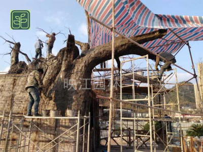 中江县假山瀑布流水专业师傅施工