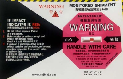 泸州ANTI&TILTING人字型防倾倒警示标贴采购