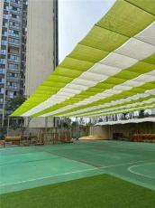 上海幼儿园电动遮阳帘 幼儿园户外操场遮阳