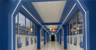 科技馆墙壁挂式走廊互动展品进口桦木科普壁