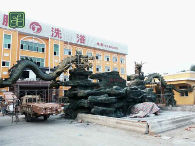 三亚假山瀑布流水专业师傅施工