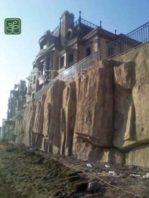 范县斧劈石假山施工方案