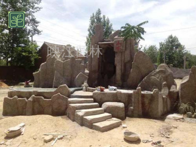 西陵区塑石假山专业师傅施工