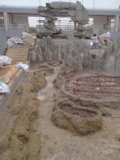 井研县灵璧石假山专业师傅施工