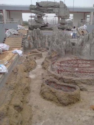 井研县灵璧石假山专业师傅施工