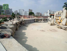 延津县斧劈石假山专业施工团队