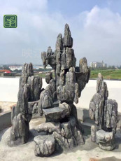 浠水县流水假山设计施工