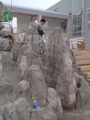 安岳县灵璧石假山专业师傅施工